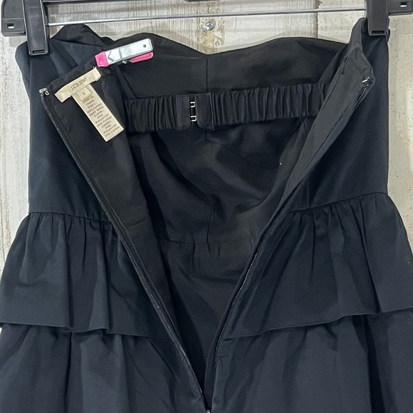 J.Crew Factory Cocktail Strapless Mini Little Black Party Dress Layer Size 0 - Picture 6 of 11